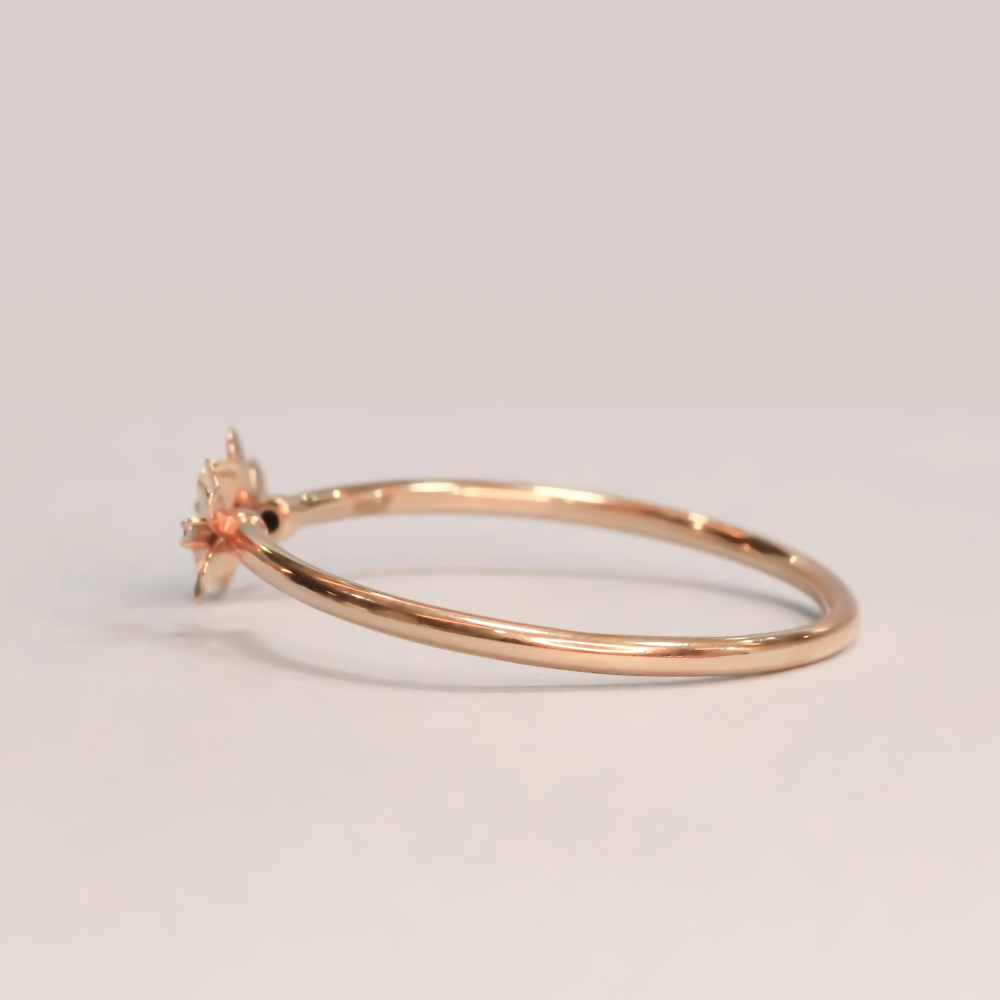 Floral Cuff  Gold Bracelet