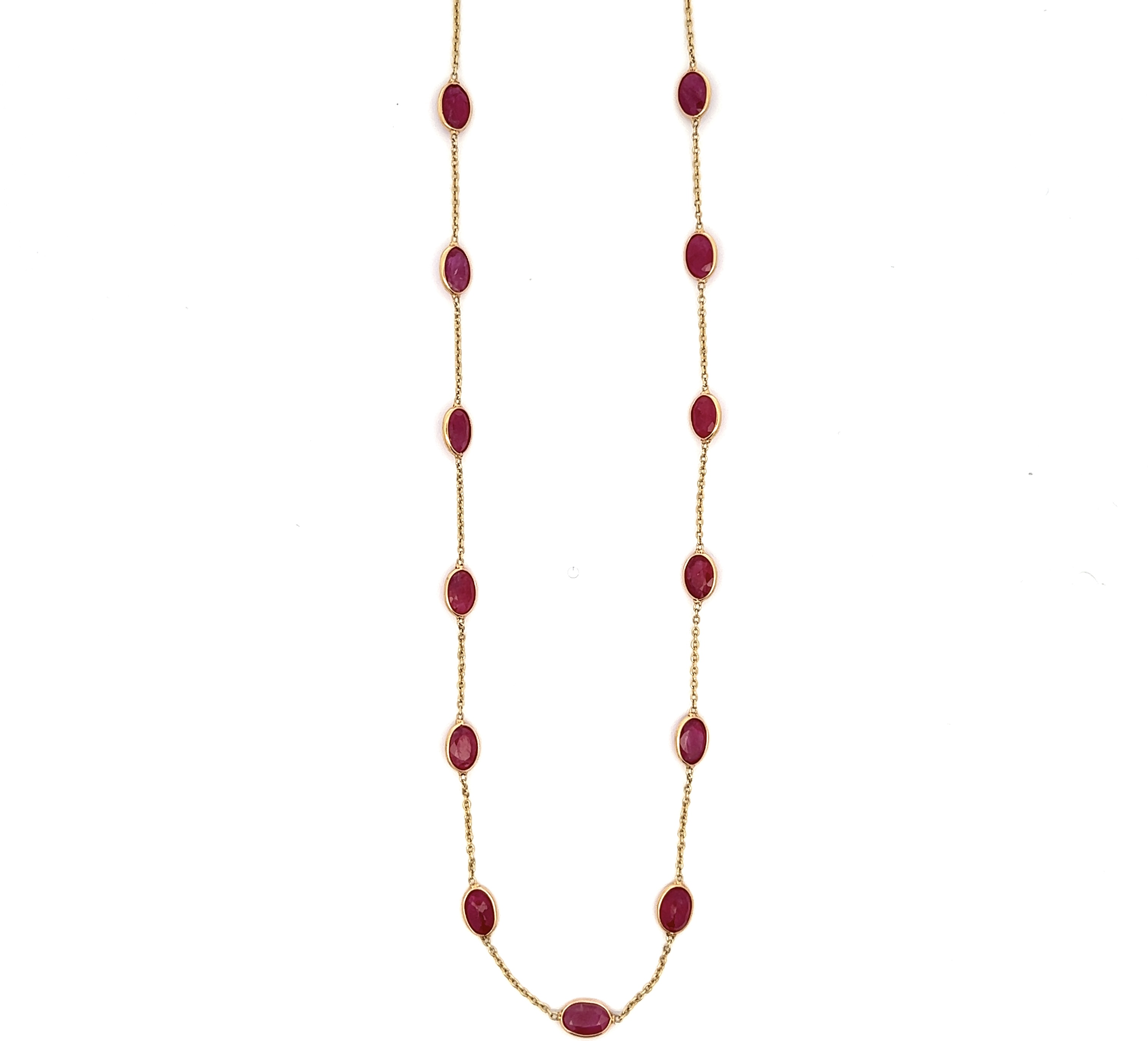Ruby Station Necklace