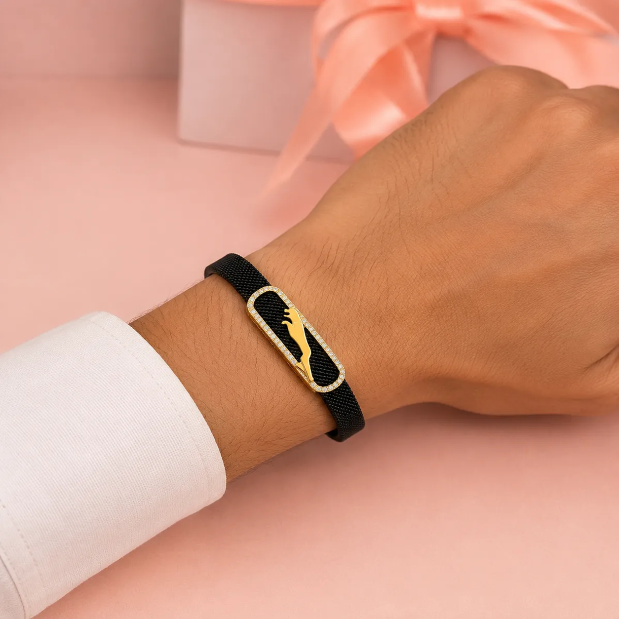 Panther Signature Gold Bracelet for Men