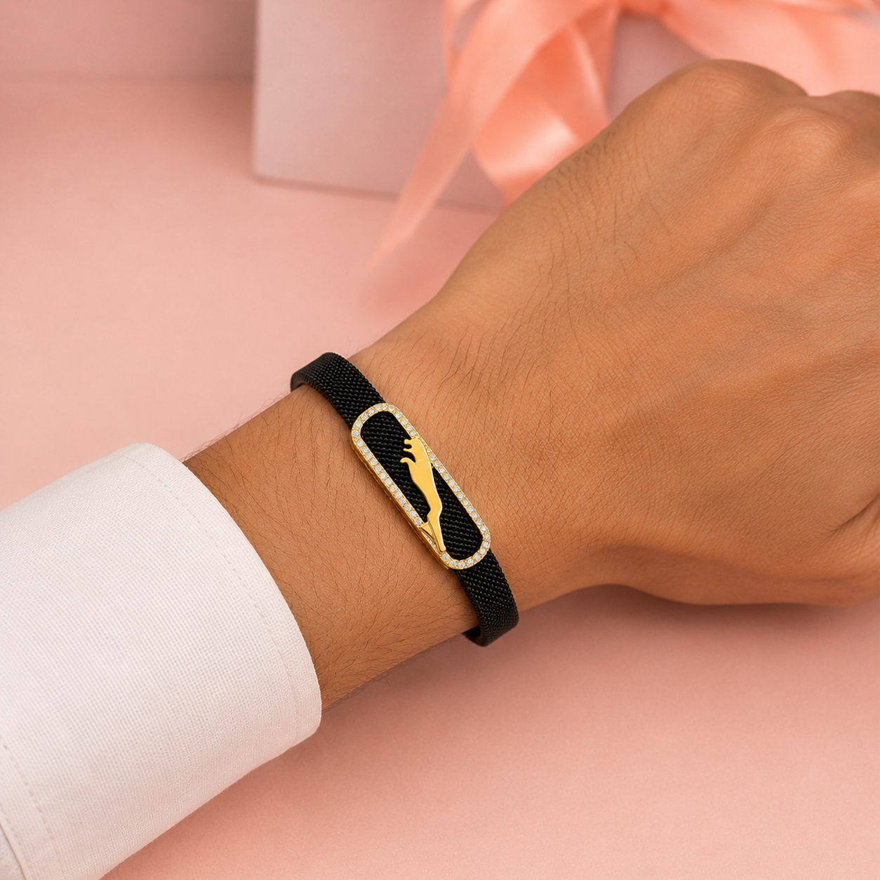 Panther Signature Gold Bracelet for Men