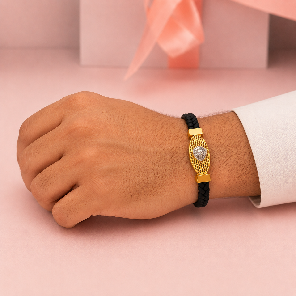 Lion Shield Men's Bracelet