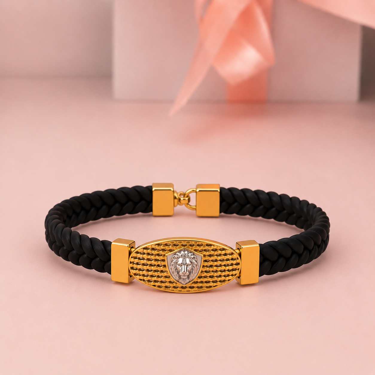 Lion Shield Men's Bracelet