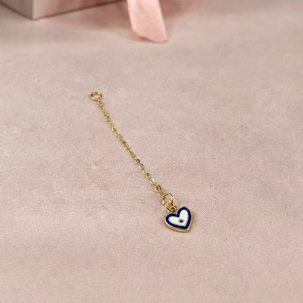 Azure Heart Watch Charm