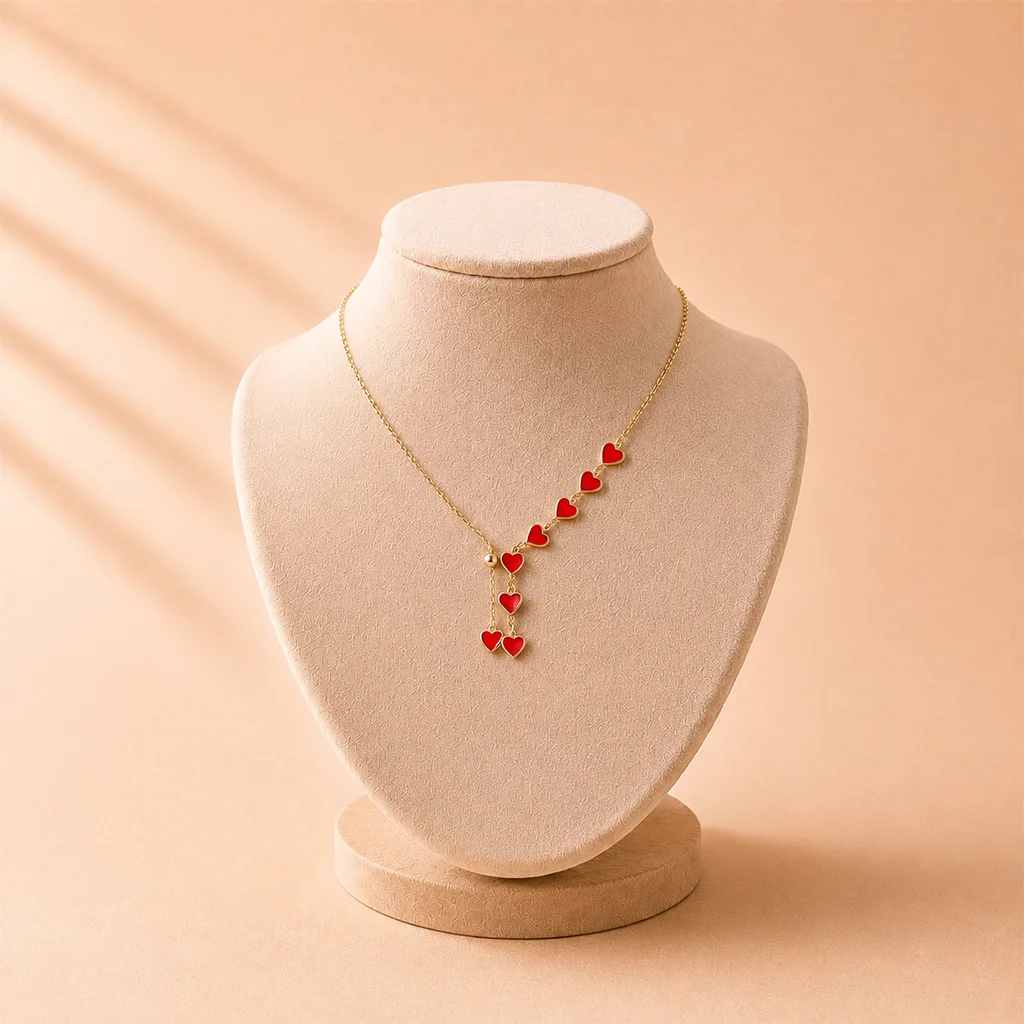 Hearts Motif Necklace