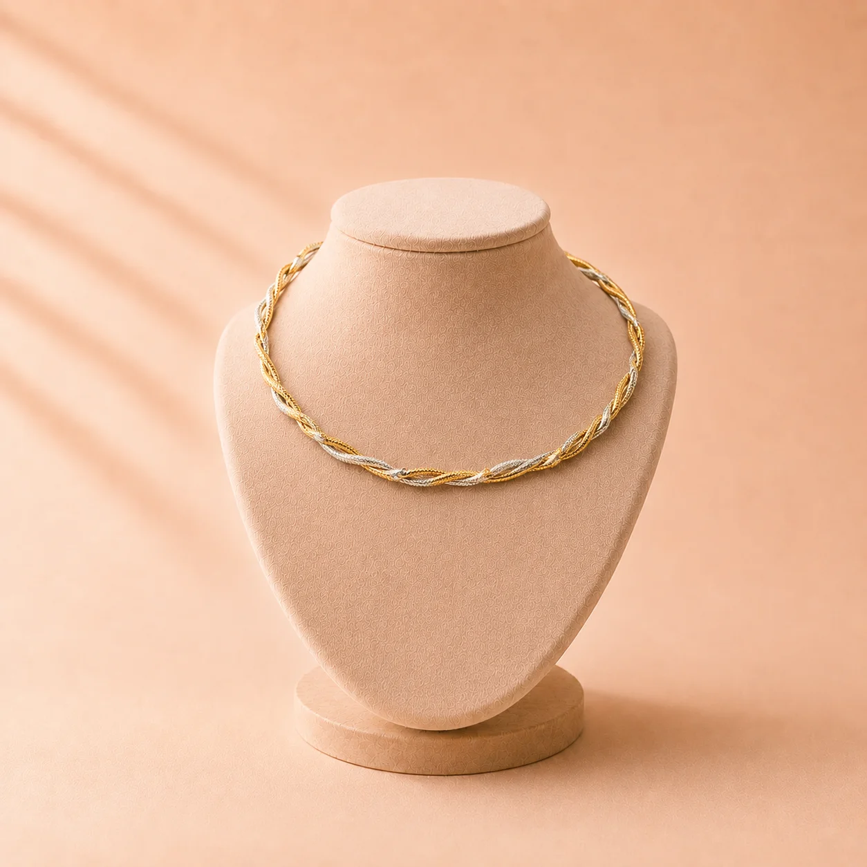 Two-Tone Twisted Necklace